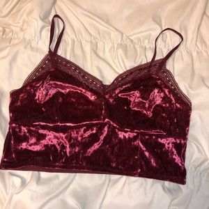Red Velvet Bralette